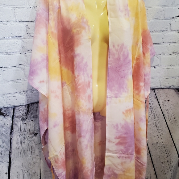 NWT Torrid Pink Tie Dye Ruana - Picture 2 of 8